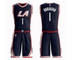Los Angeles Clippers #1 Jerome Robinson Authentic Navy Blue Basketball Suit Jersey - City Edition