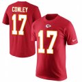 Kansas City Chiefs #17 Chris Conley Red Rush Pride Name & Number T-Shirt