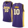 Los Angeles Lakers #10 Tyler Ennis Authentic Purple NBA Jersey - Icon Edition