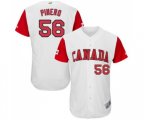 Canada Baseball #56 Daniel Pinero White 2017 World Baseball Classic Authentic Team Jersey