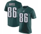 Philadelphia Eagles #86 Zach Ertz Green Rush Pride Name & Number T-Shirt