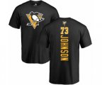 NHL Adidas Pittsburgh Penguins #73 Jack Johnson Black Backer T-Shirt
