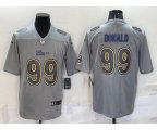 Los Angeles Rams #99 Aaron Donald LOGO Grey Atmosphere Fashion Vapor Untouchable Stitched Limited Jersey