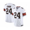 Cleveland Browns #24 Nick Chubb White 2023 F.U.S.E. Vapor Untouchable Limited Football Stitched Jersey