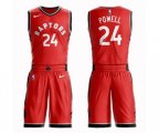 Toronto Raptors #24 Norman Powell Swingman Red Basketball Suit Jersey - Icon Edition