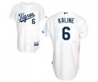 Detroit Tigers #6 Al Kaline Authentic White Los Tigres Baseball Jersey