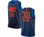 Oklahoma City Thunder #30 Deonte Burton Swingman Navy Blue Basketball Jersey Statement Edition