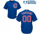 Chicago Cubs Customized Replica Royal Blue Alternate Cool Base Baseball Jersey
