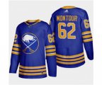 Buffalo Sabres #62 Brandon Montour 2020-21 Home Authentic Player Stitched Hockey Jersey Royal Blue