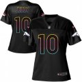 Women Denver Broncos #10 Jerry Jeudy Black Fashion Game Jersey
