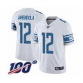 Detroit Lions #12 Danny Amendola White Vapor Untouchable Limited Player 100th Season Football Jersey