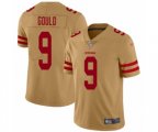 San Francisco 49ers #9 Robbie Gould Limited Gold Inverted Legend Football Jersey