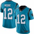 Carolina Panthers #12 D.J. Moore Limited Blue Rush Vapor Untouchable NFL Jersey