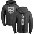 Los Angeles Kings #10 Tobias Rieder Charcoal One Color Backer Pullover Hoodie