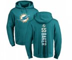 Miami Dolphins #55 Jerome Baker Aqua Green Backer Pullover Hoodie