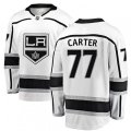 Los Angeles Kings #77 Jeff Carter Authentic White Away Fanatics Branded Breakaway NHL Jersey