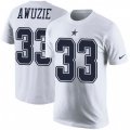 Dallas Cowboys #33 Chidobe Awuzie White Rush Pride Name & Number T-Shirt