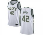 Milwaukee Bucks #42 Vin Baker Swingman White Home NBA Jersey - Association Edition