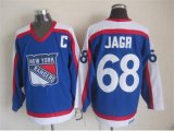 New York Rangers #68 Jaromir Jagr Blue CCM Throwback NHL Jerseys
