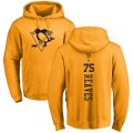 Pittsburgh Penguins #75 Ryan Reaves Gold One Color Backer Pullover Hoodie