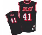 Miami Heat #41 Glen Rice Authentic Black ABA Hardwood Classic Basketball Jersey