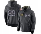 Tampa Bay Buccaneers #29 Ryan Smith Stitched Black Anthracite Salute to Service Player Performance Hoodie