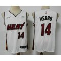 Miami Heat #14 Tyler Herro White 2021 Nike Swingman Stitched NBA Jersey With The NEW Sponsor Logo