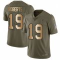 Atlanta Falcons #19 Andre Roberts Limited Olive Gold 2017 Salute to Service NFL Jersey