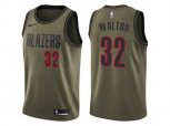 Portland Trail Blazers #32 Bill Walton Green Salute to Service NBA Swingman Jersey
