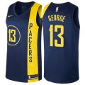 Indiana Pacers #13 Paul George Authentic Navy Blue NBA Jersey - City Edition