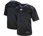 Indianapolis Colts #1 Pat McAfee Elite Lights Out Black Football Jersey