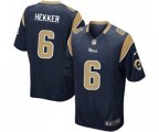 Los Angeles Rams #6 Johnny Hekker Game Navy Blue Team Color Football Jersey