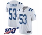 Indianapolis Colts #53 Darius Leonard White Vapor Untouchable Limited Player 100th Season NFL Jersey