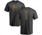 Vegas Golden Knights #35 Oscar Dansk Charcoal One Color Backer T-Shirt