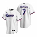Nike Texas Rangers #7 Ivan Rodriguez White Home Stitched Baseball Jersey