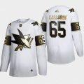 San Jose Sharks #65 Erik Karlsson Adidas White Golden Edition Limited Stitched NHL Jersey