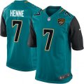 Jacksonville Jaguars #7 Chad Henne Game Teal Green Team Color NFL Jersey