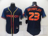 Houston Astros #23 Michael Brantley 2022 Navy City Connect Flex Base Stitched Baseball Jersey