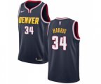 Denver Nuggets #34 Devin Harris Authentic Navy Blue Road Basketball Jersey - Icon Edition