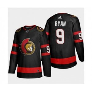 Ottawa Senators #9 Bobby Ryan Black 2020-21 Authentic Player Away Stitched Hockey Jersey