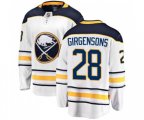 Buffalo Sabres #28 Zemgus Girgensons Fanatics Branded White Away Breakaway NHL Jersey