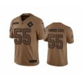 Dallas Cowboys #55 Leighton Vander Esch 2023 Brown Salute To Service Limited Football Stitched Jersey