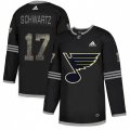 St. Louis Blues #17 Jaden Schwartz Black Authentic Classic Stitched NHL Jersey
