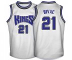 Sacramento Kings #21 Vlade Divac Swingman White Throwback Basketball Jersey