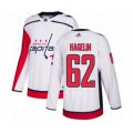 Washington Capitals #62 Carl Hagelin Authentic White Away Hockey Jersey