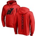 New Jersey Devils #31 Scott Wedgewood Red One Color Backer Pullover Hoodie