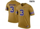 2016 Youth LSU Tigers Odell Beckham Jr. #3 College Football Limited Throwback Legand Jersey - Gridiron Gold
