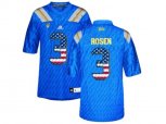 2016 US Flag Fashion Men's UCLA Bruins #3 Josh Rosen College Football Authentic Jersey - Blue