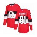 Ottawa Senators #81 Ron Hainsey Authentic Red 2017 100 Classic Hockey Jersey
