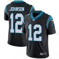 Carolina Panthers #12 Charles Johnson Black Team Color Vapor Untouchable Limited Player NFL Jersey